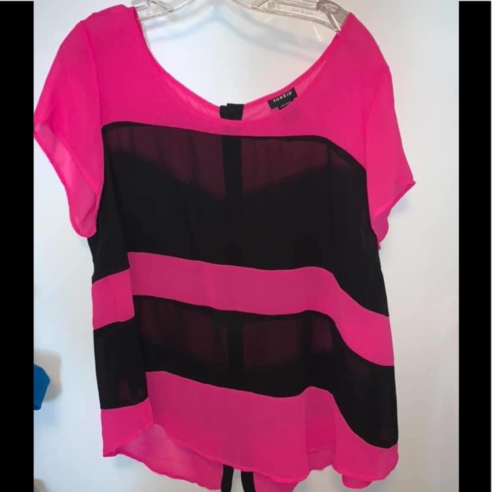 Torrid size 0 sheer blouse